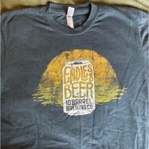 Men's Grey Graphic T-Shirt 10 barrel brewing co.